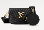 Louis Vuitton Tas in Zwart Leder of PER MAAND 365,- in3, Ophalen of Verzenden, Nieuw, Zwart, Schoudertasje