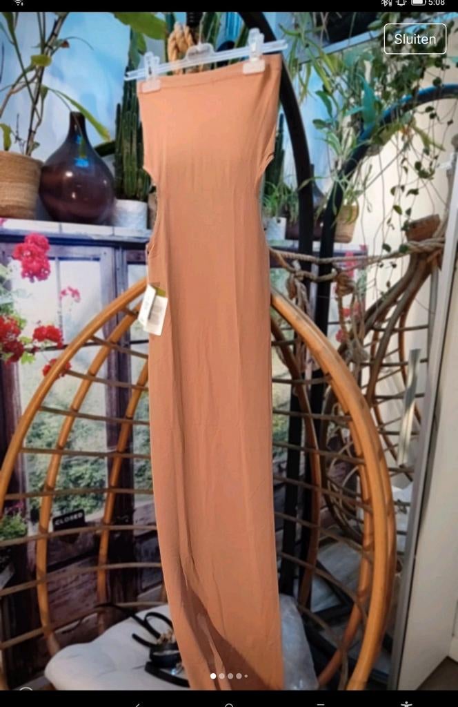 Wolford fatal jurk met col en cut-outs - Nieuw met kaartje S, Beige, Nieuw, Ophalen of Verzenden, Onbekend