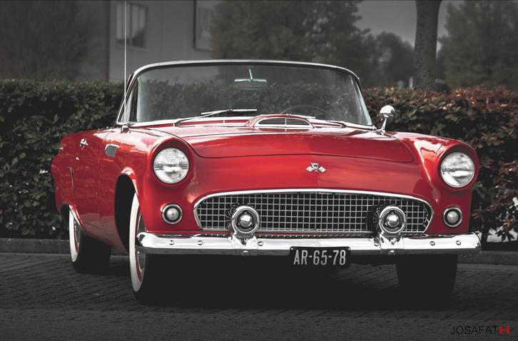 Ford Thunderbird 1955 Rood, Auto's, Ford, Particulier, Overige modellen, Airconditioning, Radio, Benzine, Cabriolet, Handgeschakeld