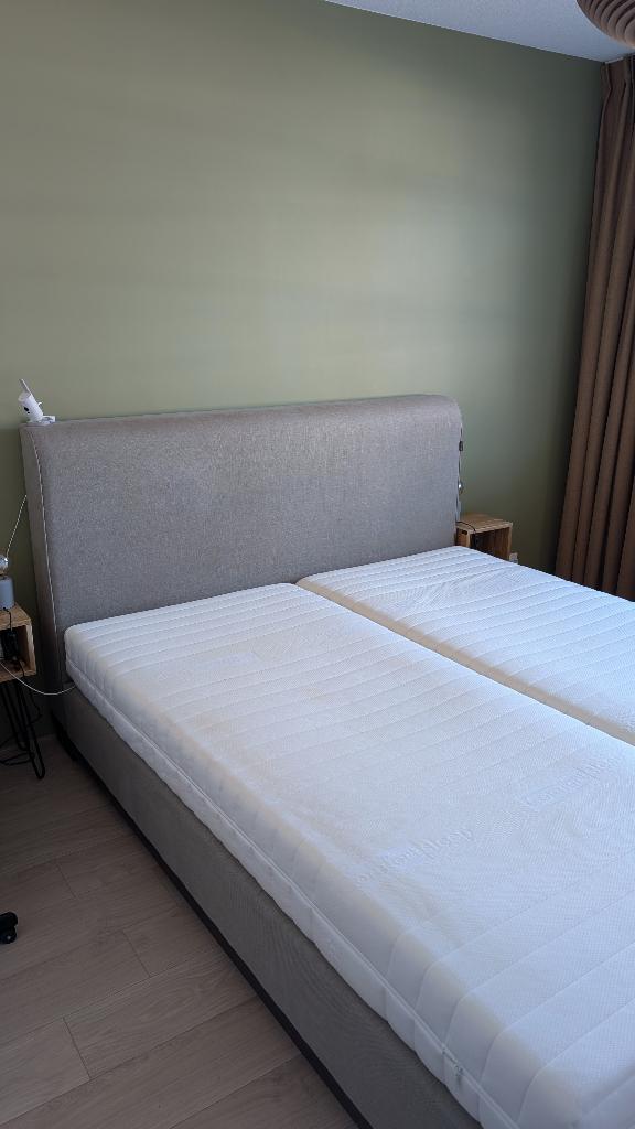 GRATIS AFHALEN Scapa Home boxspring + 2 matrassen, Ophalen, Gebruikt, 210 cm, Tweepersoons