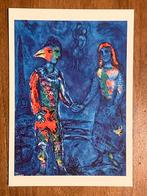 Marc Chagall - Twee figuren op een blauwe achtergrond, Verzamelen, Ophalen of Verzenden, 1980 tot heden, Ongelopen, Overige thema's