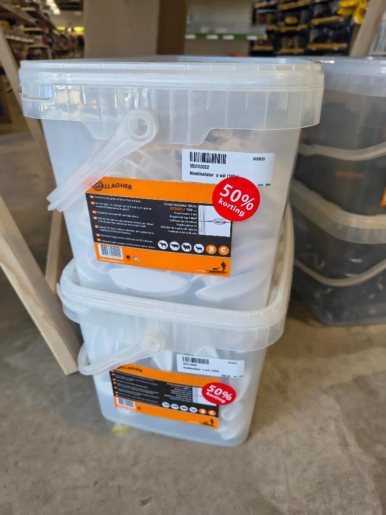 Gallagher hoekisolatoren wit (100x), Ophalen of Verzenden, Nieuw