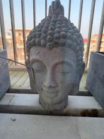 Boeddha hoofd beeld - Grijs beton look, Ophalen of Verzenden, Gebruikt
