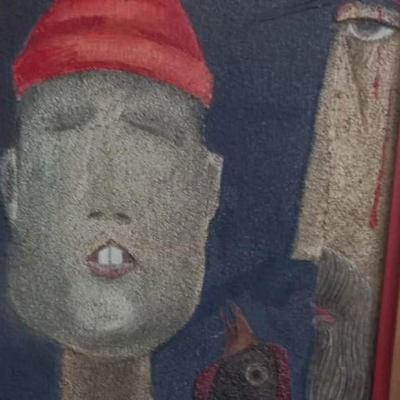 Clown-Haan-Christus gesigneerd, Ophalen of Verzenden