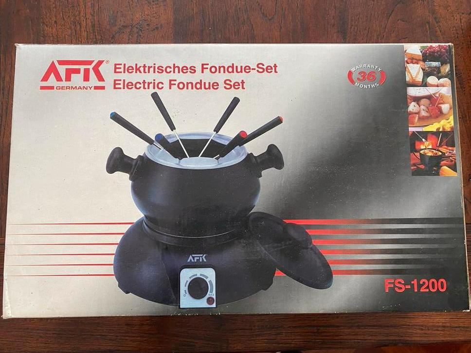 AFK Elektrische Fondueset FS-1200, Witgoed en Apparatuur, Ophalen of Verzenden, Nieuw, Elektrisch, Fondueset