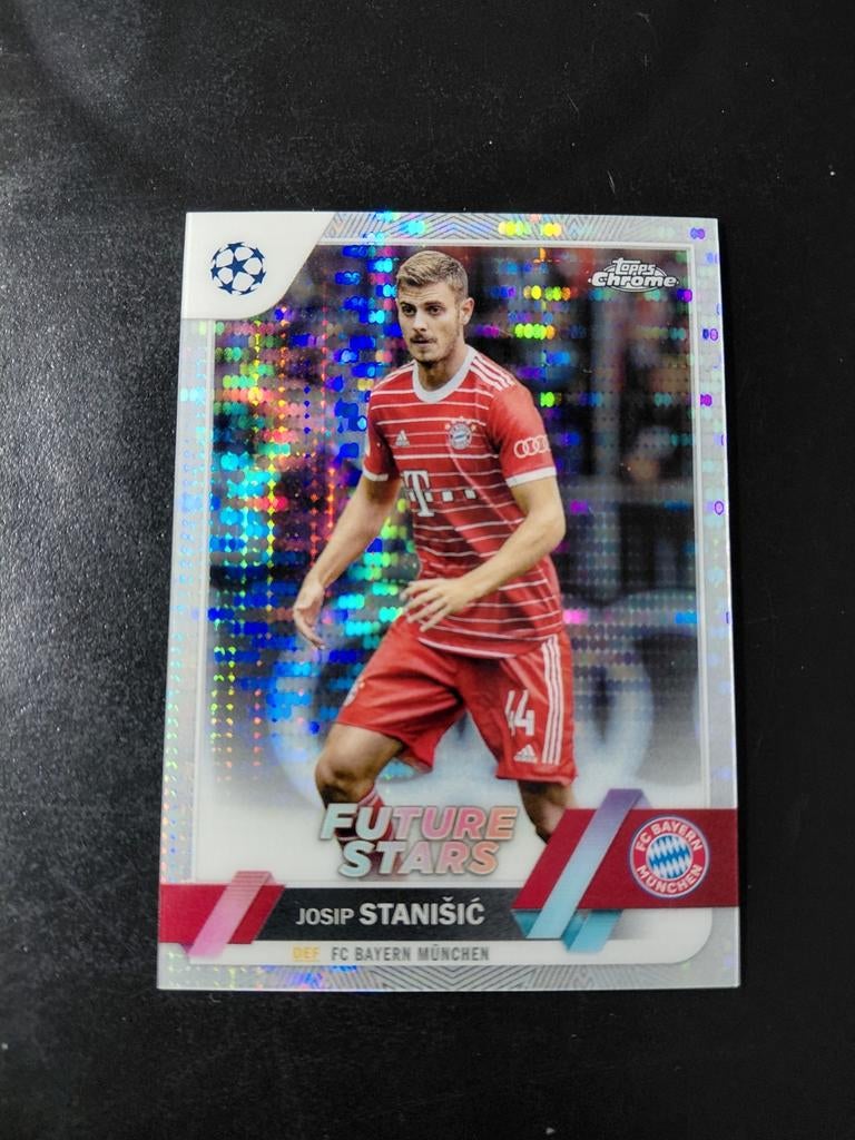 Josip stanisic (sparkling future star) bayern munchen topps, Ophalen of Verzenden, Nieuw, Buitenlandse clubs, Spelerskaart