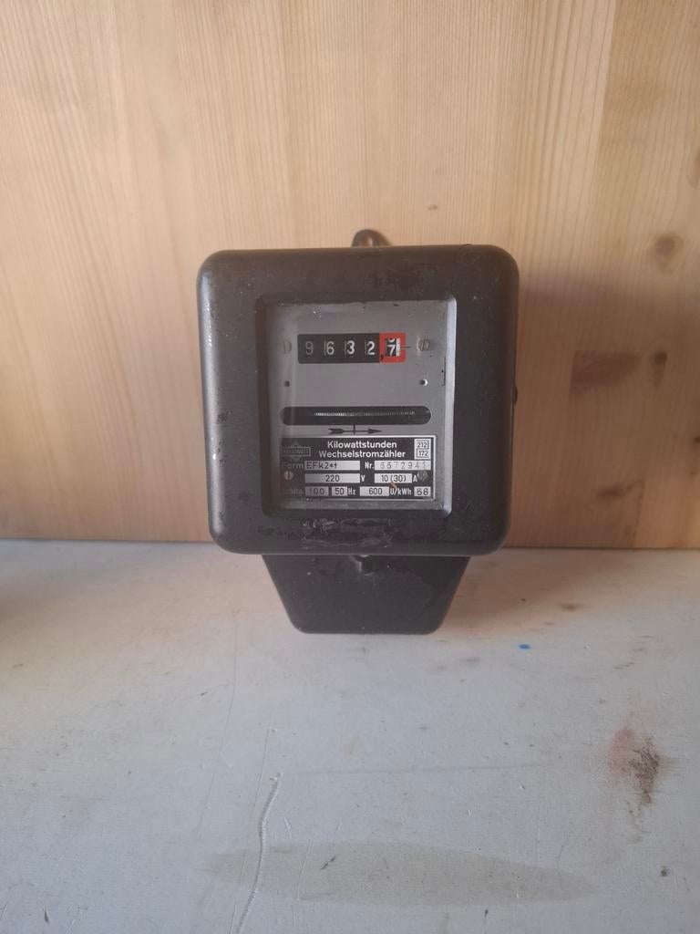 Vintage Kilowattuurmeter - Oude Elektriciteitsmeter, Ophalen of Verzenden