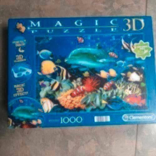 Puzzel zee met dieren 3d, Verzenden, 500 t/m 1500 stukjes, Zo goed als nieuw, Legpuzzel