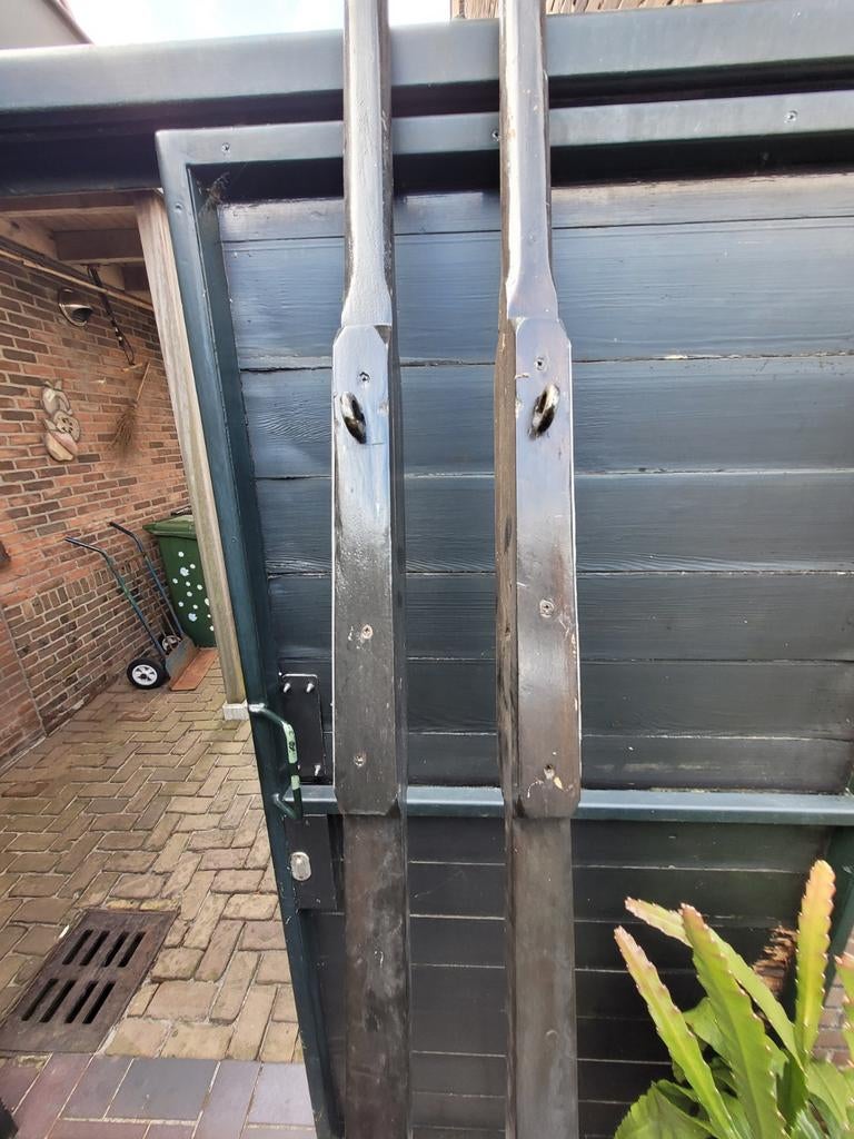 Orginele handgemaakte roeispanen, Ophalen, Zo goed als nieuw