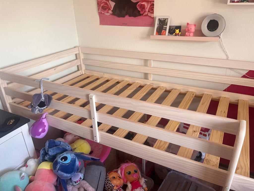 Half hoog bed, Ophalen of Verzenden, Zo goed als nieuw, Halfhoogslaper