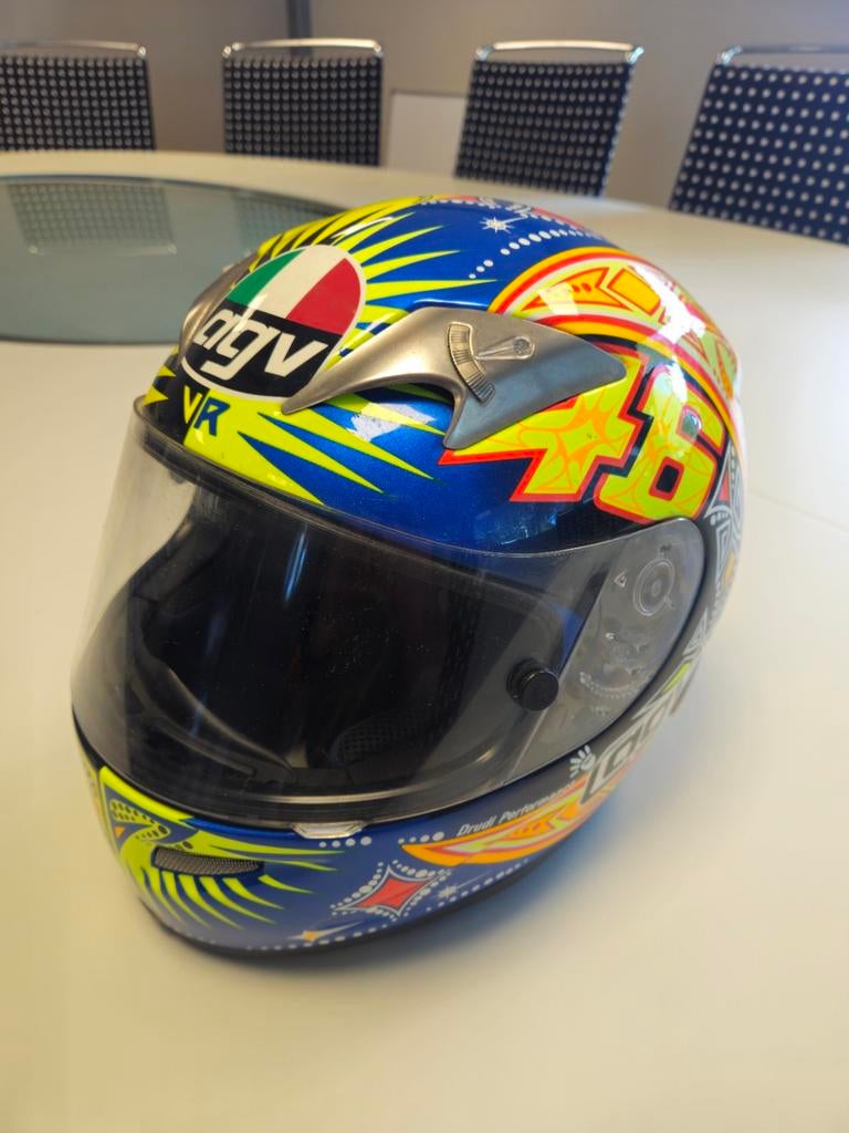 AGV Valentino Rossi helm - Maat S, Motoren, Heren, Ophalen of Verzenden, S, Tweedehands