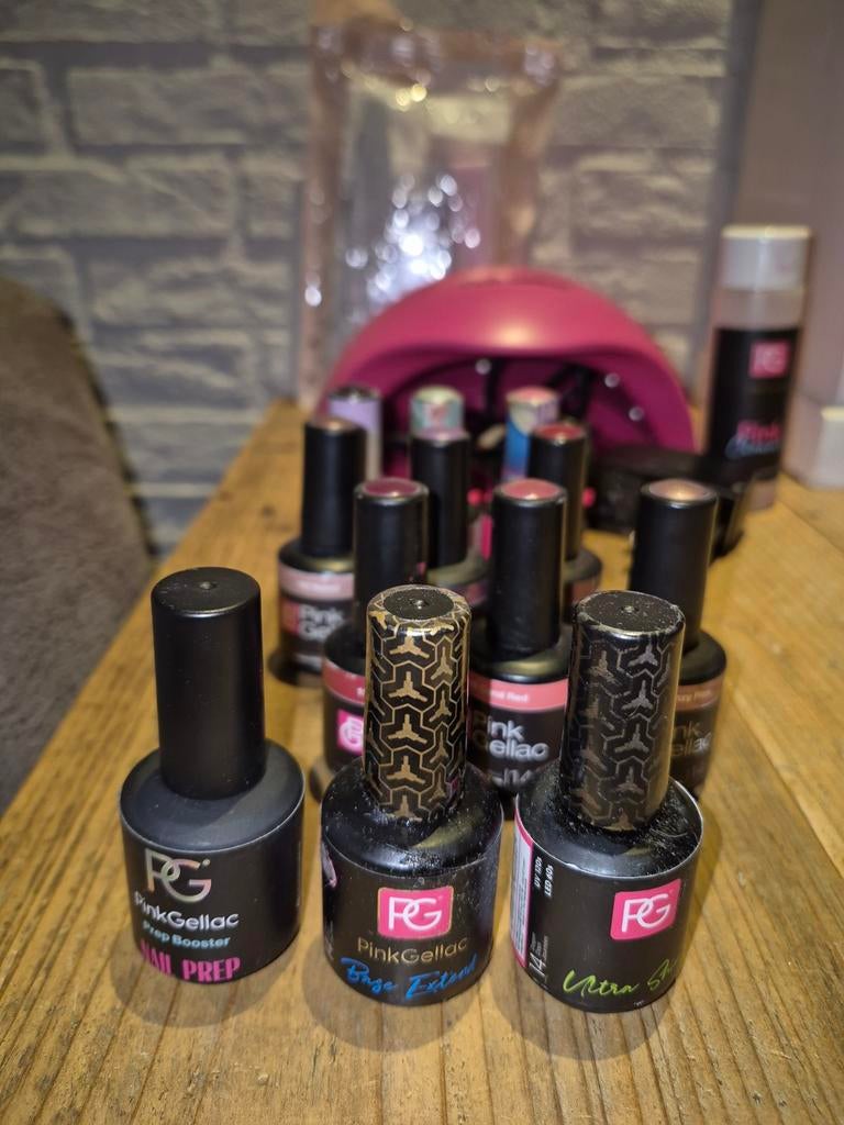 Pink gellac pakket L, Ophalen of Verzenden, Zo goed als nieuw, Overige kleuren, Handen en Nagels