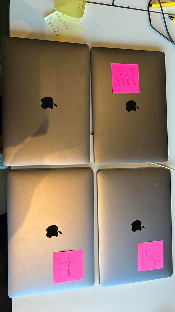 4 x MacBook Pro 2018/2019, Computers en Software, Apple Macbooks, MacBook Pro, 2 tot 3 Ghz, 13 inch, Ophalen of Verzenden