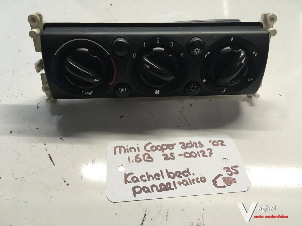 Mini Cooper 1.6 3drs 2002  Kachelbedieningspaneel (airco)  V, Gebruikt, -, -, Ophalen of Verzenden