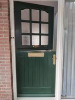 Hard houten voordeur in 2 delen - Stal- of boerendeur, Doe-het-zelf en Verbouw, Deuren en Horren, Gebruikt, 80 tot 100 cm, Ophalen of Verzenden