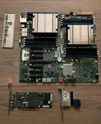 Supermicro X10DRH-IT + 2X XEON E5-2630V4, Computers en Software, Moederborden, Ophalen of Verzenden, Gebruikt