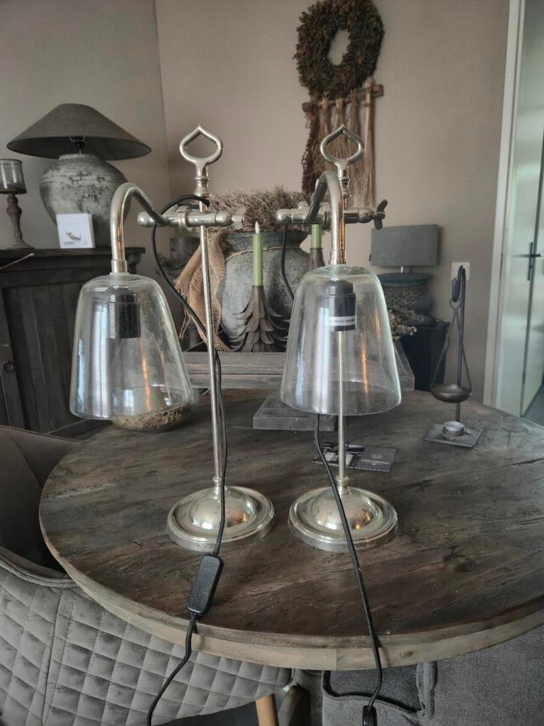 Tafellampen Riviera Maison, Huis en Inrichting, Lampen | Tafellampen, Ophalen, Zo goed als nieuw, 50 tot 75 cm