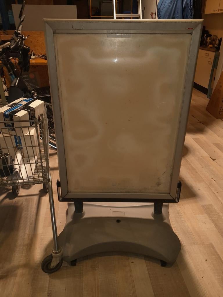 Stoepbord verzwaard, Verzamelen, Merken en Reclamevoorwerpen, Ophalen, Gebruikt