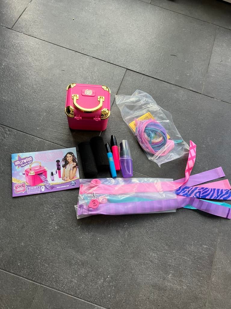 Hollywood Hair Extension Maker met 6 haarlinteb, Ophalen of Verzenden, Zo goed als nieuw, Meisje