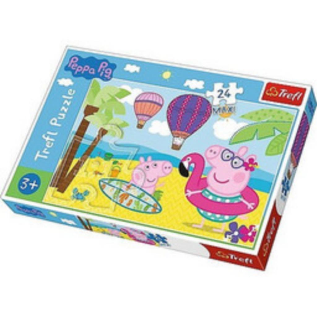 Peppa Pig Puzzel - 24 Maxi stukjes - Trefl Legpuzzel, Kinderen en Baby's, Speelgoed | Kinderpuzzels, 2 tot 4 jaar, 10 tot 50 stukjes