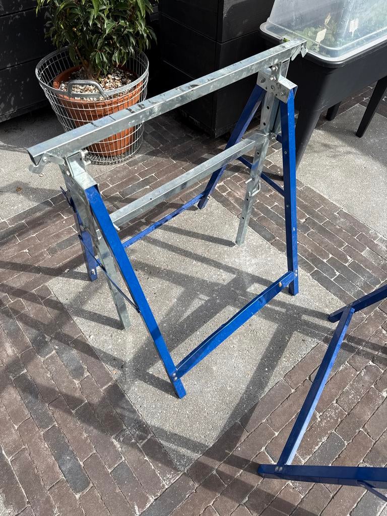 2x Schagen, Doe-het-zelf en Verbouw, Steigers, Ophalen, Gebruikt, Overige typen, Minder dan 2 meter