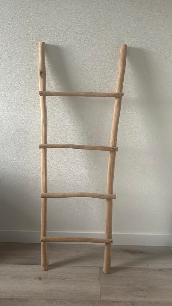 Decoratie ladder taeke hout, Ophalen, Zo goed als nieuw, Minder dan 2 meter