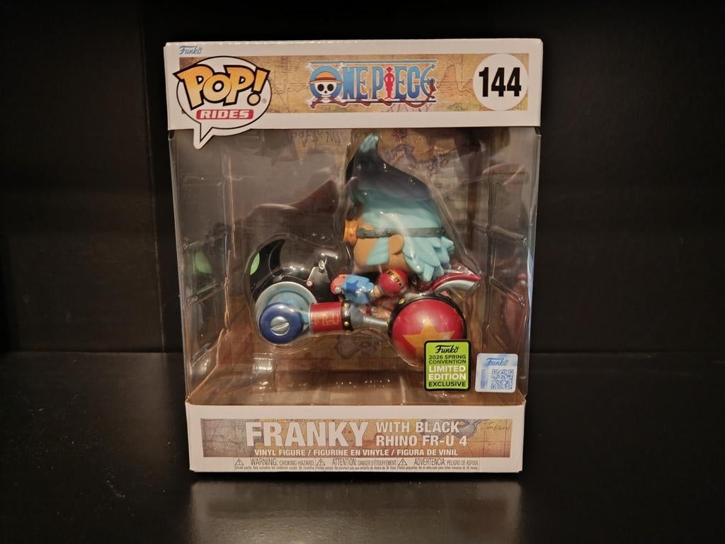 Franky With Black Rhino FR-U4 144 Funko Pop One Piece, 1 speler, Ophalen of Verzenden, Zo goed als nieuw, Vanaf 3 jaar