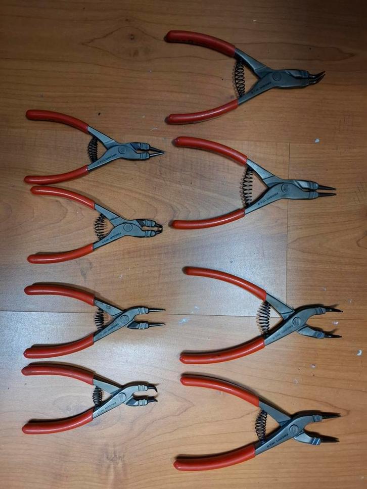 Facom Borgveertangen Set - In- en Uitwendig, Doe-het-zelf en Verbouw, Gereedschap | Handgereedschap, Ophalen of Verzenden