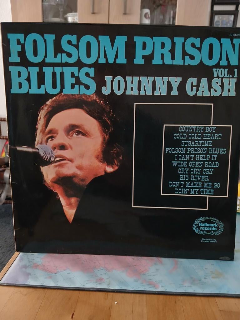 Johnny Cash - Folsom Prison Blues Vol. 1 LP (Hallmark), Ophalen of Verzenden, 1960 - 1969, Gebruikt, 12 inch