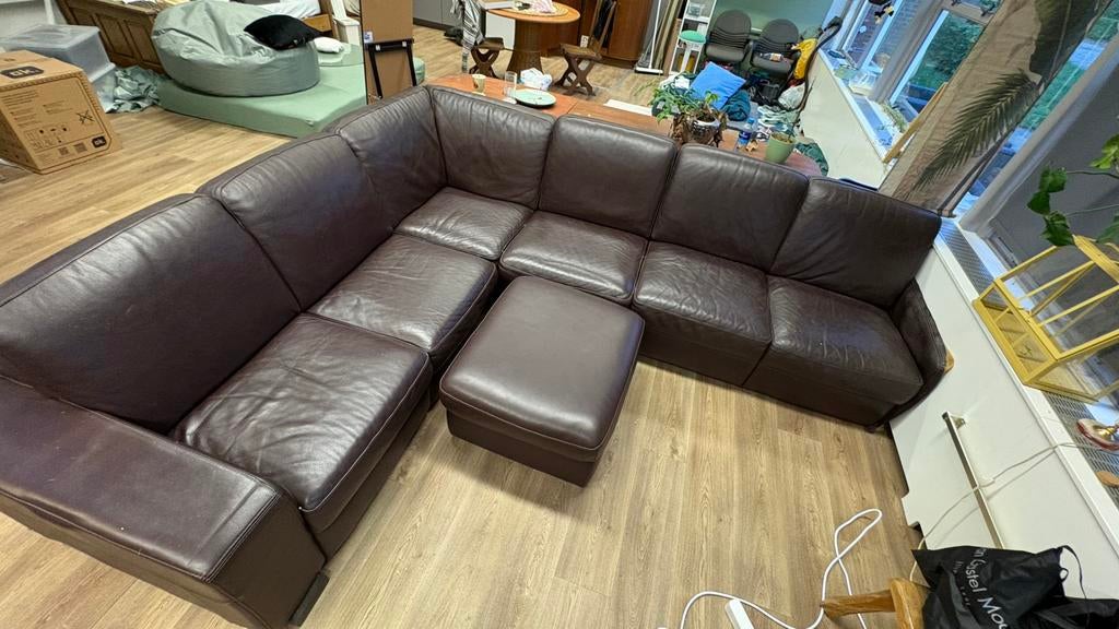 Bank gratis afhaal, Ophalen of Verzenden, Gebruikt, Leer