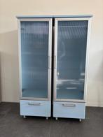 Badkamer Kastjes 2x - zacht blauw, Huis en Inrichting, Badkamer | Badkamermeubels, Ophalen, Minder dan 50 cm, Gebruikt, 100 tot 150 cm