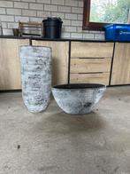 Stijlvolle bloembakken voor binnen - set van 2, Ophalen, Overige materialen, Minder dan 60 cm, Zo goed als nieuw