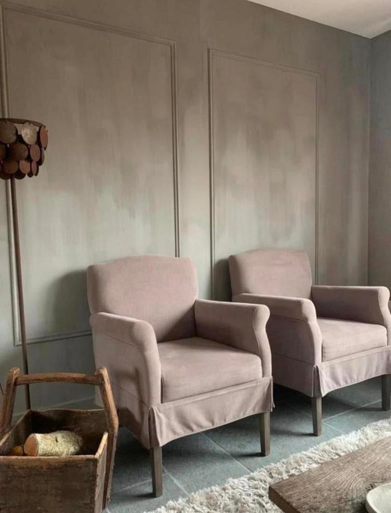 Sobere fauteuils, Huis en Inrichting, Fauteuils, Zo goed als nieuw, 50 tot 75 cm, 75 tot 100 cm, Ophalen