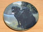 Vintage bord met twee labradors, gelimiteerde oplage. 20 cm, Ophalen of Verzenden