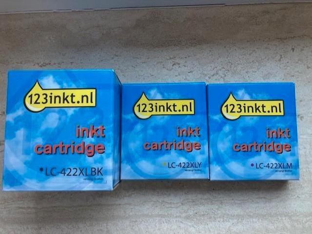 Te Koop : Brother LC-422XL cartridges (N.V.), Computers en Software, Printerbenodigdheden, Nieuw, Cartridge, Ophalen of Verzenden