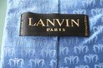 Lanvin Paris stropdas., Kleding | Heren, Blauw, Ophalen of Verzenden, Zo goed als nieuw, Met patroon