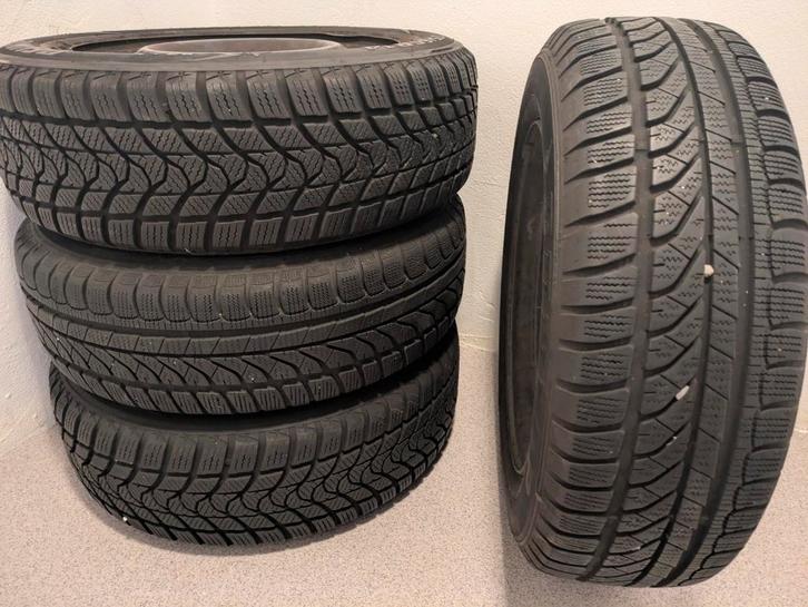 Winterbanden + velgen voor Peugeot 206, Auto-onderdelen, Banden en Velgen, Banden en Velgen, Winterbanden, 14 inch, Personenwagen