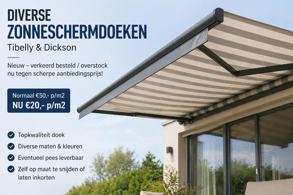 Los zonneschermdoek doel zonnescherm zonweringdoek, Ophalen, 450 cm of meer, Nieuw, 150 tot 300 cm