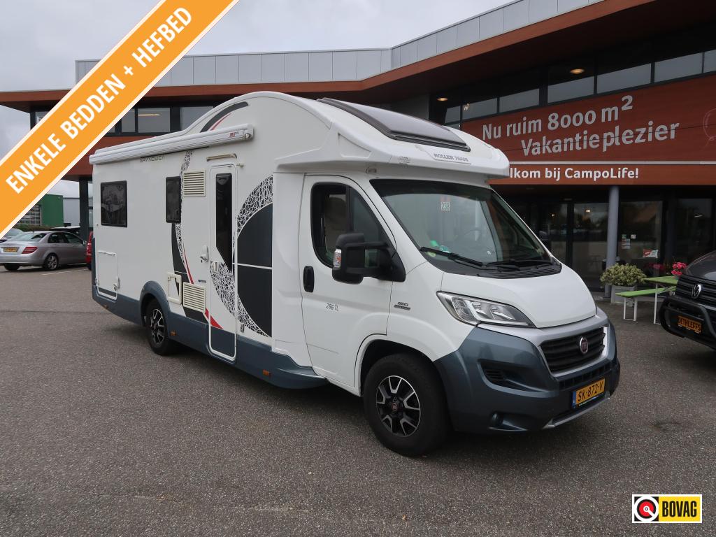 Roller Team Granduca LAGE ENKELE BEDDEN DOUCHE, Overige merken, Ringverwarming, Fiat, Luifel
