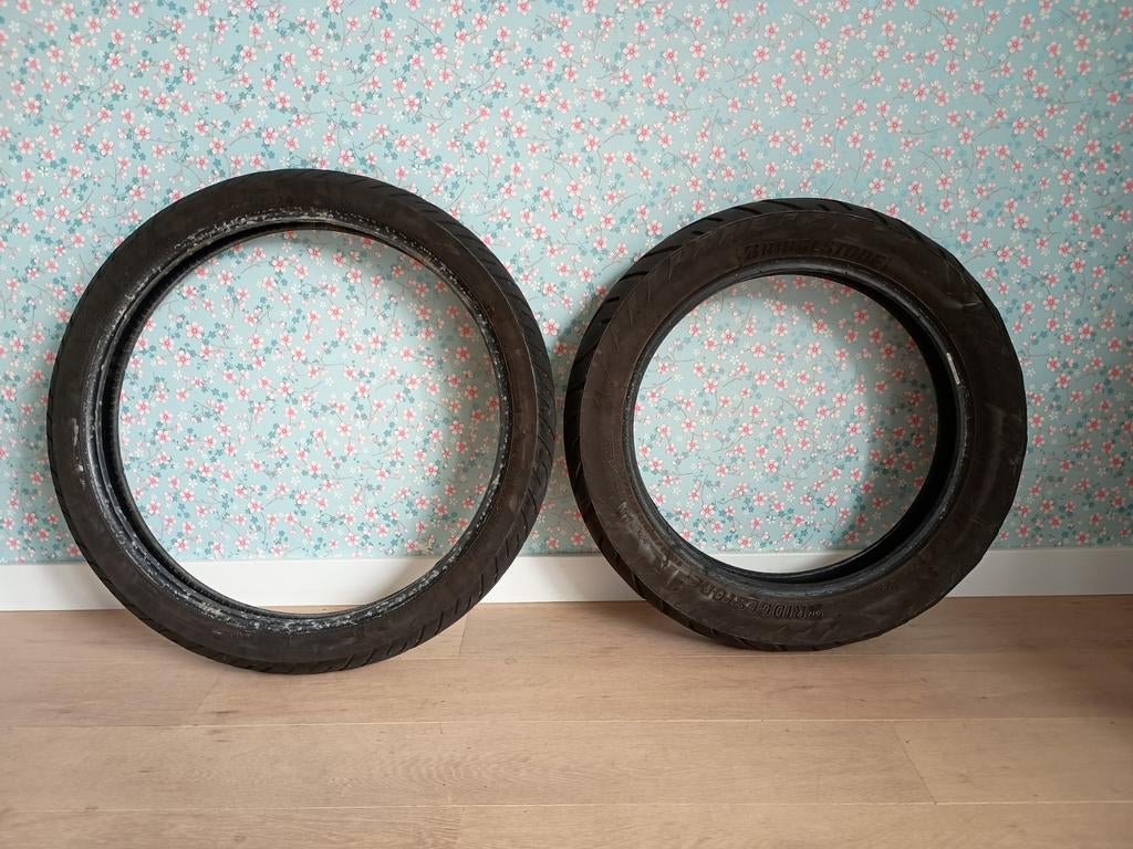 Motorbanden Bridgestone Battlax Adventure, Motoren, Ophalen, Gebruikt