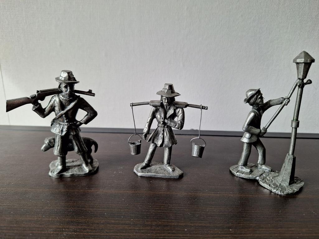 Royal Holland Daalderop Tin beeltjes., Ophalen of Verzenden