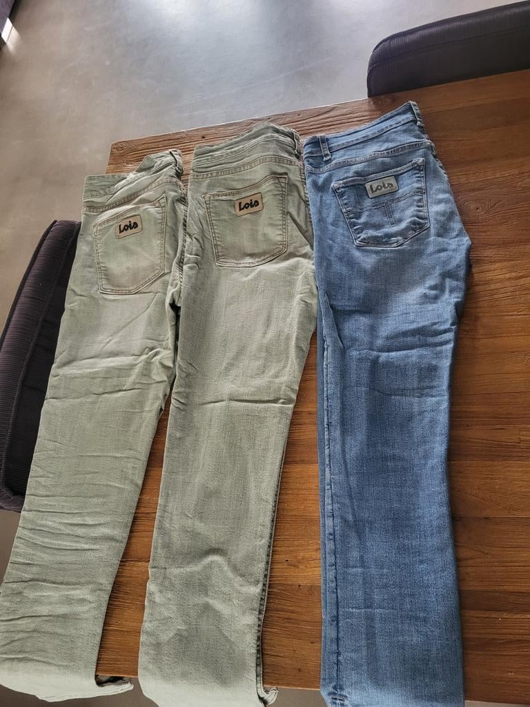 3 lois spijkerbroeken, Ophalen of Verzenden, Zo goed als nieuw, Blauw, W27 (confectie 34) of kleiner