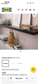 Ikea lack wall shelf muurplank zwart wandplank, Ophalen, Gebruikt