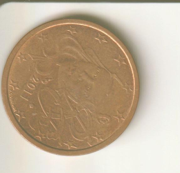 2 cent 2011 Frankrijk, Postzegels en Munten, Munten | Europa | Euromunten, Verzenden, Frankrijk