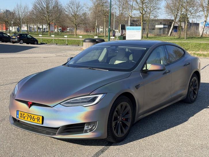 Tesla Model S 75D AWD Pano Autopilot Luchtvering 1e Eigenaar, Auto's, Tesla, Bedrijf, Te koop, Model S, 4x4, ABS, Achteruitrijcamera