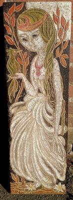 Michèle FORGEOIS (1929-2000) ?? Meisje met vogel 1977 gesig., Ophalen of Verzenden