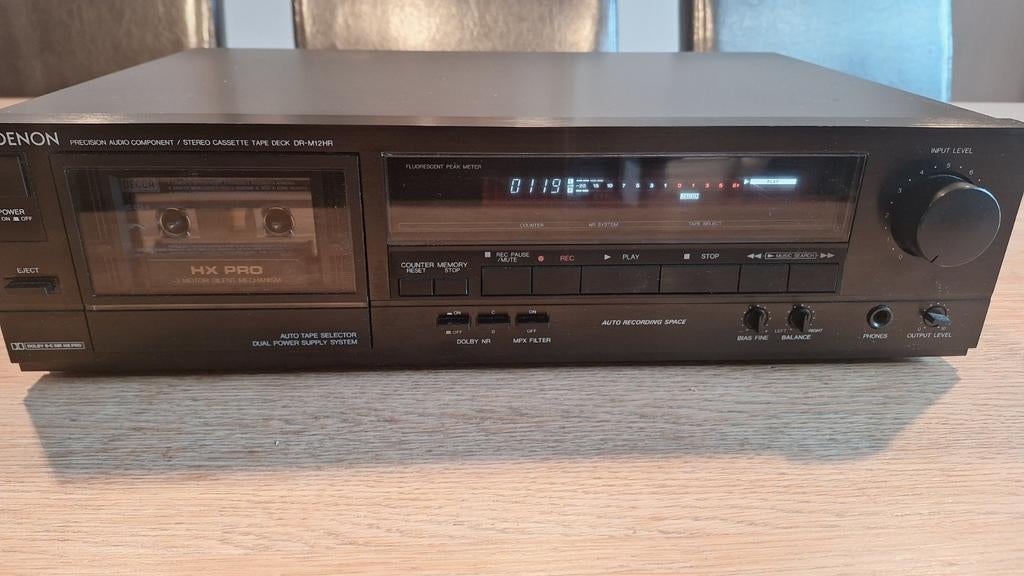 Denon DR-M12HR Cassettedeck - Uitstekende Staat, Ophalen of Verzenden, Enkel, Denon, Tape counter