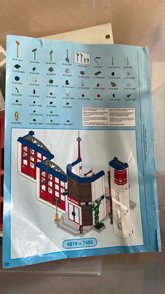 Playmobil brandweer kazerne, Ophalen of Verzenden, Zo goed als nieuw, Groter dan 1:32