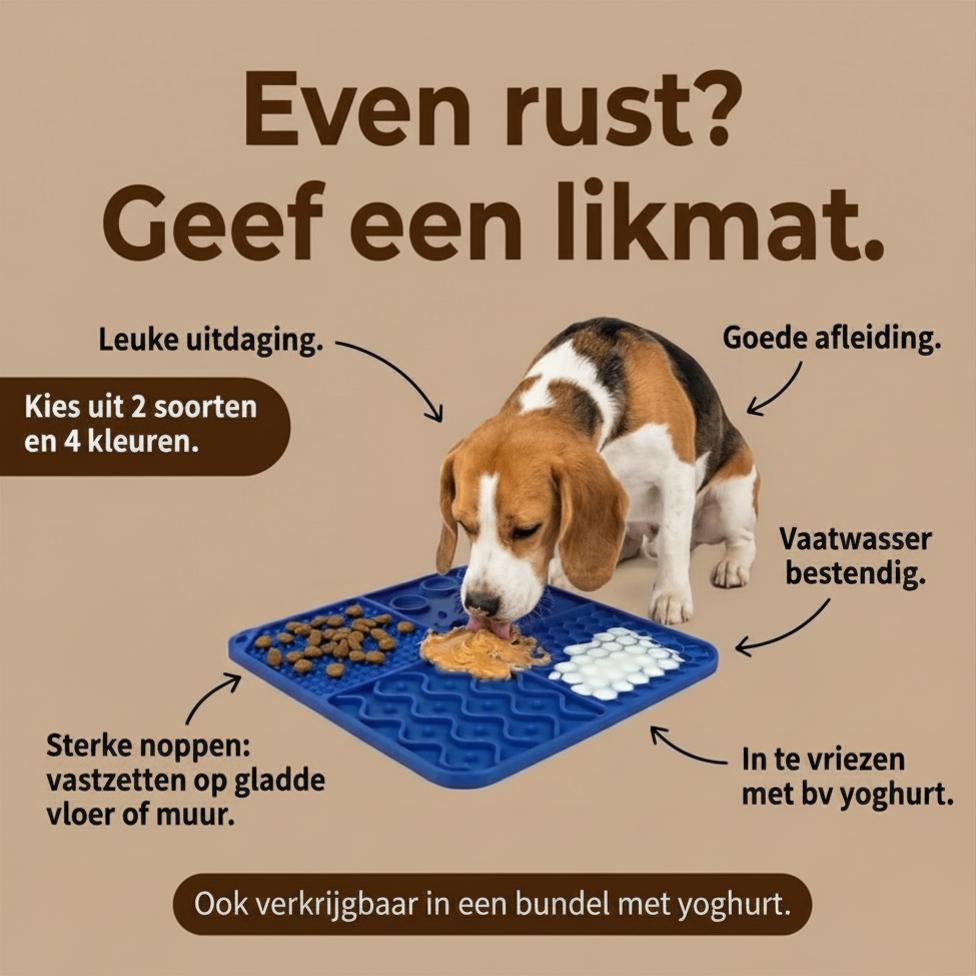 Likmat. Dé Ultieme Afleiding voor je hond of kat ️, Ophalen of Verzenden, Nieuw, Intelligentiespeelgoed