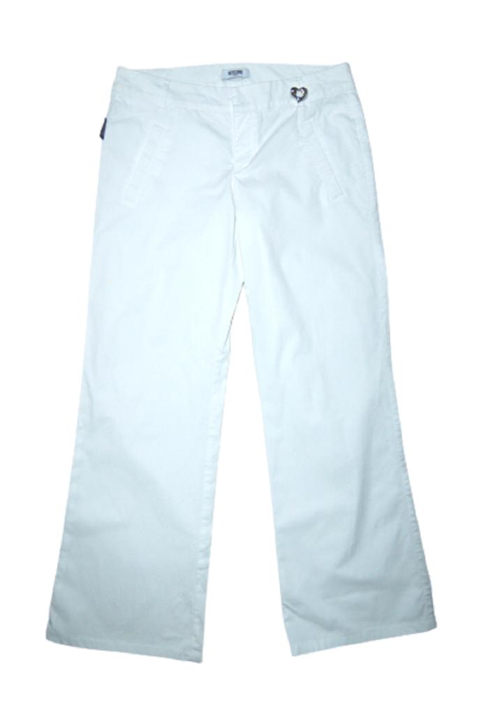 Moschino pantalon, broek, pants, wit, Mt. 42 / L, Verzenden, Wit, Maat 42/44 (L), Moschino